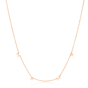 ดีไซน์ตัวหนังสือแม่จี้สร้อยคอเครื่องรางแบบตุรกีเครื่องประดับเงิน925 - Product Image 6