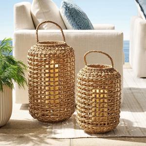 Linterna de hierba marina trenzada de la más alta calidad con asa, linternas de hierba marina de fábrica vietnamita - Product Image 5