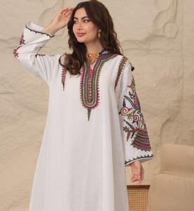 Wholesale Custom Luxury Stylish Petite Satin Abaya for Women Islamic Clothing Ruffle Sleeves Dubai Inspired Abaya <b>Dress</b> <b>Silk</b> - Product Image 4