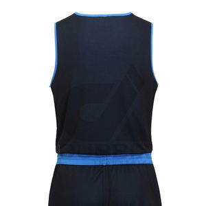 Maillot de basket sans manches pour homme 100% polyester antibactérien à séchage rapide respirant avec logo personnalisé de l'équipe sur le devant en gros - Product Image 5