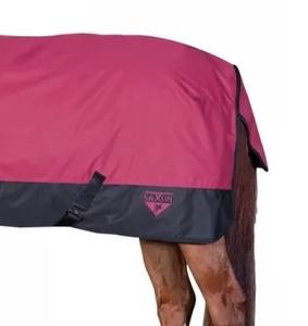 Couverture de cheval Ashmira Equestrian rose foncé, en tissu synthétique de coton durable, pour dressage, utilisation en été, en hiver, en pluie, tailles personnalisées. - Product Image 3