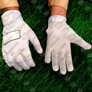 Guantes de entrenamiento de béisbol y softbol con puño corto de color blanco personalizados con tamaño y logotipo Guantes de bateo de calidad - Product Image 4