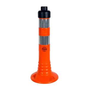 Juego de Triángulos de Advertencia Solares Naranjas para Carretera con Reflector Blanco y Material de Aluminio - Product Image 5