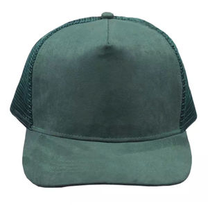 Gorra de camionero 2025, gorra de béisbol de malla de 5 paneles personalizada Unisex, gorra de camionero de gamuza de malla Snapback para hombre, gorra de camionero de gamuza con logotipo personalizado - Product Image 3