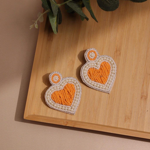 Fashion Jewelry Seeds Bead Embroidery Fancy Earing Embroidery Embroidery <b>Earrings</b> and Indian <b>Handmade</b> <b>Earrings</b> for Women - Product Image 4