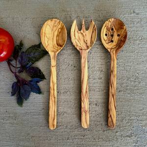 Stylish <b>Wooden</b> Cutlery Set Reusable Sustainable <b>Utensils</b> for Home Office Lunch & Outdoor Use - Product Image 3