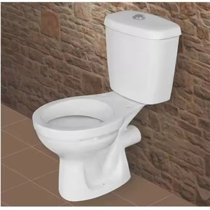Vistaar WC Sanitaire Africa Céramique Toilette deux pièces avec P-Trap Rinçage par gravité monté au sol pour salle de bain - Product Image 4
