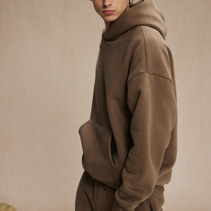 Nueva Sudadera con Capucha de Forro Polar Suave, Bordada, Cálida, Transpirable, de 460 g, de Manga Larga, Corte Holgado, Diseño Forrado, Estilo Urbano Moderno - Product Image 3