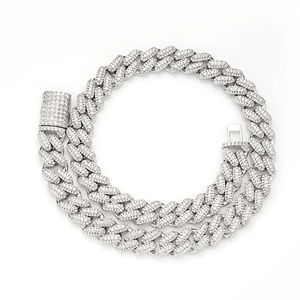 Cadena de Eslabones Personalizados de Alta Calidad para Hombre, Cadena de Diamante de Moissanita VVS de Oro Blanco Sólido de 14K, Certificado IGI para Regalos Cubanos de Hip Hop - Product Image 5