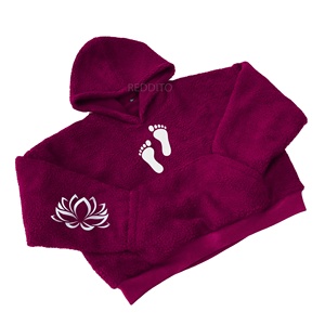 Hot Selling New Arrival Best Quality Men's Winter Sherpa Fleece Hoodies 100% Cotton Zipper Embroidered Custom Printed Breathable - Product Image 2