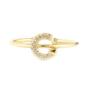 Anillo de Dedo con Letras del Alfabeto para Mujer - Dorado - Product Image 3