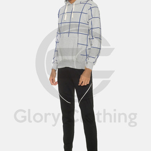 Survêtements pour hommes de haute qualité, confortables et respirants, personnalisables, motif uni pour l'hiver, survêtement 100% coton - Product Image 4