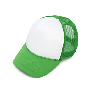 Casquette de camionneur brodée avec logo personnalisé Casquette de baseball 5 panneaux de couleur unie avec maille de style sportif vente en gros à bas prix - Product Image 5