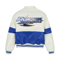 Jaket Bomber Kulit Sapi Slim Fit OEM Khusus Pria dengan Logo Depan, Tahan Angin, Bernapas, Harga Pabrik, Mewah, Vintage, Musim Dingin