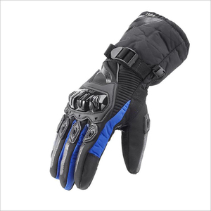 Men's All-Season Full-Finger Leather Racing Gloves Shock-Proof and Touch Screen Compatible <b>for</b> Outdoor Winter Activities - Product Image 5