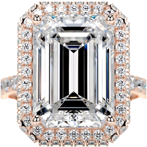 Emerald Lab Grown Diamond Engagement Ring Natural Diamond Emerald Cut Gold Fine <b>Jewellery</b> 10k 14k 18k - Product Image 1