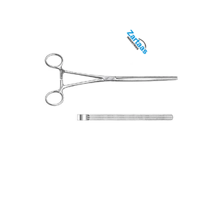 Pince à tissus Doyen en acier inoxydable de haute qualité droite 23cm / 9 "Fabricant d'instruments chirurgicaux - Product Image 2