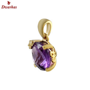 Fabricantes accesorios 925 plata esterlina amatista piedra preciosa encanto circón chapado en oro para la fabricación de joyas - Product Image 2