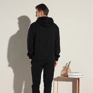 High Quality 100% Cotton Fleece Embroidered Winter Hoodies Men Wholesale Fashion Oversize Custom Logo Solid <b>Pattern</b> Hooded - Product Image 5