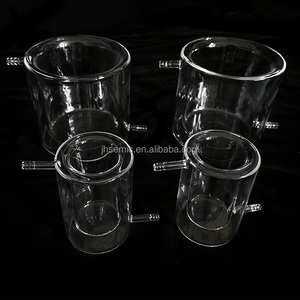 निर्माता उच्च शुद्धता डबल परत पारदर्शी क्वार्ट्ज जैकेटेड बेकर्स को अनुकूलित करता है - Product Image 1