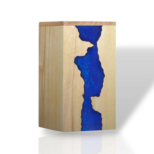 Caja de urna de cremación de resina de haya hecha a mano, recuerdo conmemorativo personalizado - Product Image 5