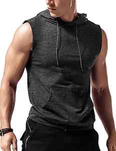 เสื้อแขนกุดผ้าสแปนเด็กซ์/ผ้าฝ้ายระบายอากาศได้ดีแห้งเร็วพร้อมโลโก้ออกแบบทรงหลวมแนวสตรีทสำหรับฤดูร้อน - Product Image 3