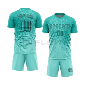 Camiseta de fútbol de tela de poliéster 100% personalizada de Venta caliente americana, productos de secado rápido transpirables, Impresión de camiseta con logotipo impreso - Product Image 5