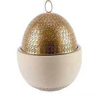 Hochwertiger, langlebiger Edelstahl-Topf im Bohemian-Design, handgefertigter luxuriöser polierter Kasserolle-Deckel, Tisch-Speisenwärmer