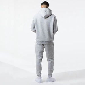 Hip Hop Logo personnalisé coton polaire pull à manches longues col rond unisexe Streetwear hommes sweat à capuche survêtement - Product Image 3