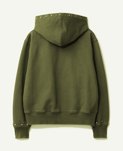 Sweat à capuche Streetwear personnalisé de haute qualité pour hommes Vintage Double couche lavage à l'acide soleil délavé en détresse soleil délavé à capuche en détresse - Product Image 4