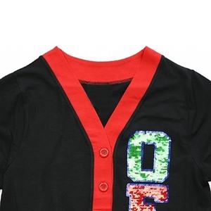 Suéter cárdigan con cuello en forma de V unisex informal ODM OEM con logotipo personalizado con estampado de botones cubiertos de punto de diseñador de invierno de punto con letras - Product Image 2