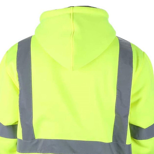 Unisex Hi-Vis Cotton Flame-Retardant Safety Hoodie <b>Work</b> <b>Construction</b> High Visibility Reflective Security Guard Winter <b>Jacket</b> - Product Image 6