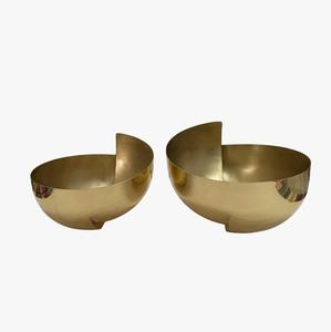 Bol de service en métal à charme rustique fabriqué à la main Design d'inspiration vintage durable salle à manger élégante utilisation quotidienne décor de table quantité minimale de commande 50pcs - Product Image 6