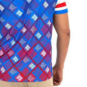 Diseña tu propio logotipo, polos transpirables de la mejor calidad para hombre, polos de sublimación ajustados de tela Premium para hombre a la venta - Product Image 5