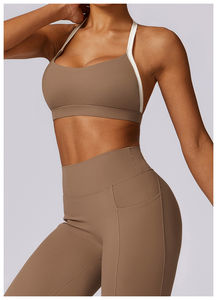 Soutien-gorge de sport pour femmes de qualité supérieure offrant une coupe ergonomique construction sans couture tissu extensible doux et vêtements de performance d'entraînement flexibles - Product Image 6
