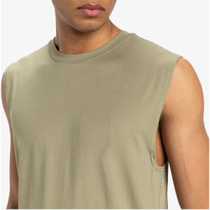 Venta al por mayor de camisetas sin mangas con logotipo personalizado tamaño de color para hombre Fitness ropa deportiva Out-Work camiseta sin mangas para hombres solteros - Product Image 2