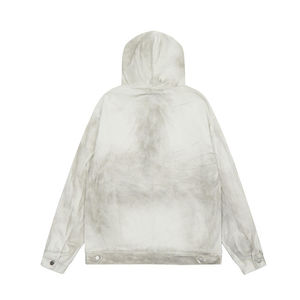 เสื้อสเวตเตอร์แบบสวมหัวสำหรับยีนส์ยีนส์ฟอกได้ตามต้องการทันสมัยใหม่เสื้อสเวตเชิ้ตมีฮู้ดแบบมีกระเป๋าด้านหน้าใส่ได้ทั้งชายและหญิง - Product Image 4