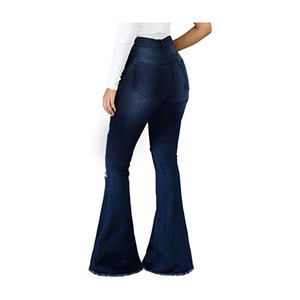Pantalones Vaqueros Ajustados de Color Personalizado con Aberturas para Mujer, Nuevo Estilo de Moda Femenina, Pantalones Vaqueros con Diseño Desgarrado para Mujer - Product Image 6