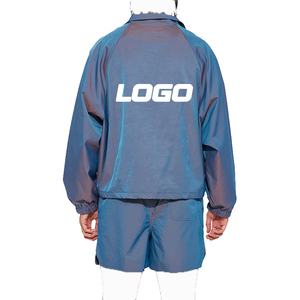 Ensemble short et survêtement coupe-vent grande taille en nylon de haute qualité, double couche, personnalisable, unisexe, idéal pour l'été – Vente en gros OEM - Product Image 5