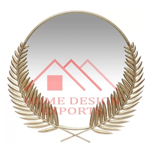 Lowest Price <b>Round</b> Shape Metal Wall Decor for Home Hotels & Restaurants Modern Wall Decor Metal <b>Mirror</b> Living Room Decor - Product Image 2