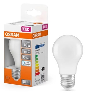 Lámpara LED estándar E27 5,5W 6500K 470Lm (Osram 304192) - Product Image 1