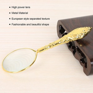 Premium Quality Round Shape Metal Magnifier with Wooden Handle Unique Design Customizable Safe Magnifying Glass - Product Image 4