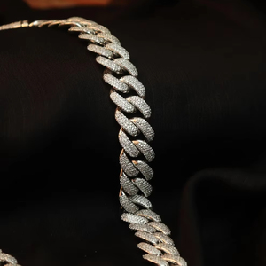 สร้อยคอฮิปฮอปขนาดใหญ่16มม. สำหรับผู้ชายสร้อยคอเพชรมออิสซาไนท์สำหรับเครื่องประดับแฟชั่น - Product Image 1