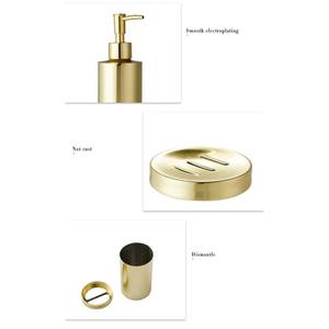 Finition métallique élégante en laiton ajoute une touche de luxe et de sophistication à n'importe quel décor de salle de bain, ensemble de salle de bain incroyable. - Product Image 6