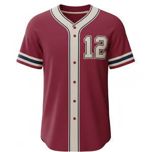Maßgeschneiderte Baseball-Trikot-Sets für Teams, Leichtgewichtig, 100% Polyester, Relaxed Fit, Atmungsaktiv, Schnelltrocknend, Unisex für Erwachsene, Perfekt - Product Image 1