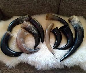 Corne à boire de buffle fabriquée à la main écologique de qualité supérieure Buffalo Viking Corne à boire Design élégant - Product Image 1