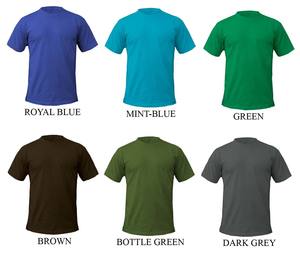 T-shirt à manches courtes et col rond en coton recyclé et polyester mélangé (60 % coton, 40 % polyester) de 140 g, 160 g, 180 g, respectueux de l'environnement, personnalisable avec logo - Product Image 1