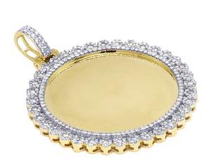 Fabriqué à la main 925 argent Moissanite diamant cercle personnalisé Hip Hop pendentif bijoux breloque pour hommes et femmes tenue de fête - Product Image 2