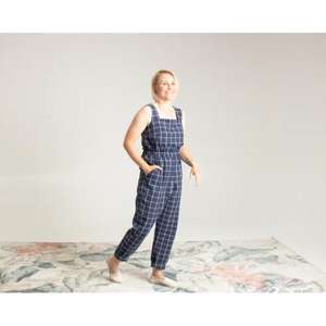 Luxe femmes personnalisé deux pièces ensemble noir blanc Plaid à manches longues Robe taille haute imprimé XS taille à volants été ample formelle - Product Image 3