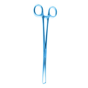Fórceps uterinos Color azul recubierto Ginecología Grado médico Metal Acero Skene Tenaculum Fórceps para cirugía - Product Image 4